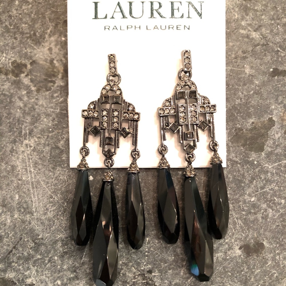 Ralph Lauren Deco Style Dangle earrings. Brand new